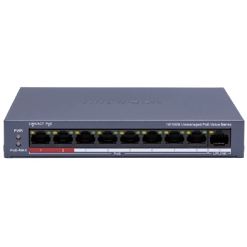 Коммутатор сетевой Hikvision DS-3E0109P-E/M(C)