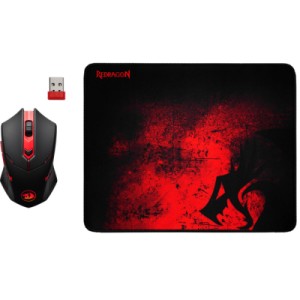Мышка Defender M601WL-BA Wireless + mouse pad Black/Red (78227)