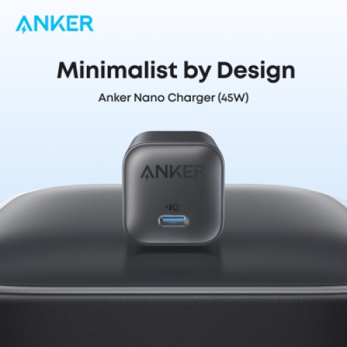 Зарядное устройство Anker USB-C 45W Nano Charger black (A2692L11)
