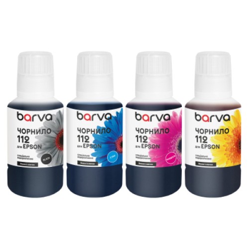 Чернила Barva Epson 112 4x140 мл, BK/C/M/Y special, OneKey (E112-140-2MP) Чернила Barva Epson 112 4x140 мл, BK/C/M/Y special, OneKey (E112-140-2MP)