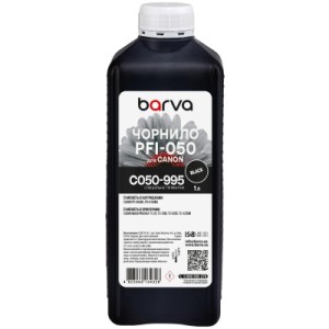 Чернила Barva Canon PFI-050 Special, 1 л, Black pigmented (C050-995)