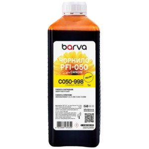Чернила Barva Canon PFI-050 Special, 1 л, Yellow pigmented (C050-998)