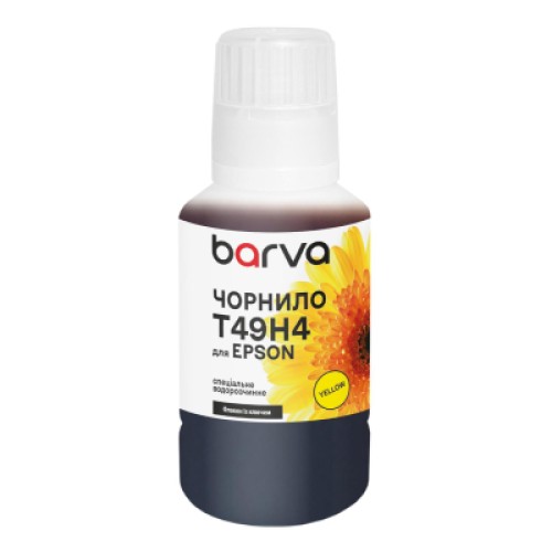Чернила Barva Epson T49H4 140 мл, special yellow, OneKe (ET49H-935e) Чернила Barva Epson T49H4 140 мл, special yellow, OneKe (ET49H-935e)