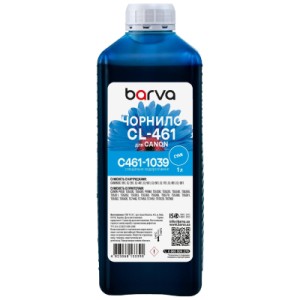 Чернила Barva Canon CL-461 1 л, special, cyan (C461-1039)