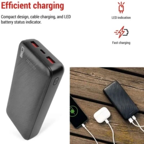 Батарея универсальная EMOS 20000mAh AlphaQ3, 22.5W, black (B0572B)