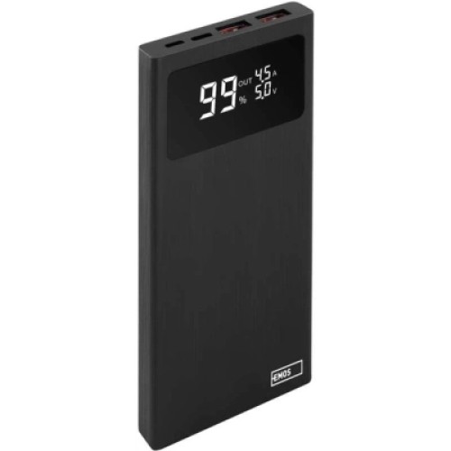 Батарея универсальная EMOS 10000mAh BETAQ 10, 22.5W, black (B0531B) Батарея универсальная EMOS 10000mAh BETAQ 10, 22.5W, black (B0531B)