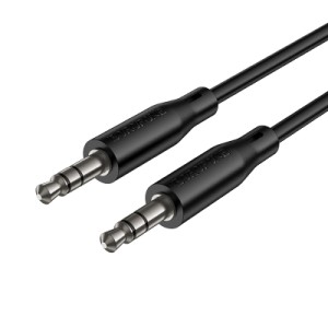 Кабель мультимедійний 3.5mm M to 3.5mm M 1.0m BL26 black BOROFONE (6941991122170)