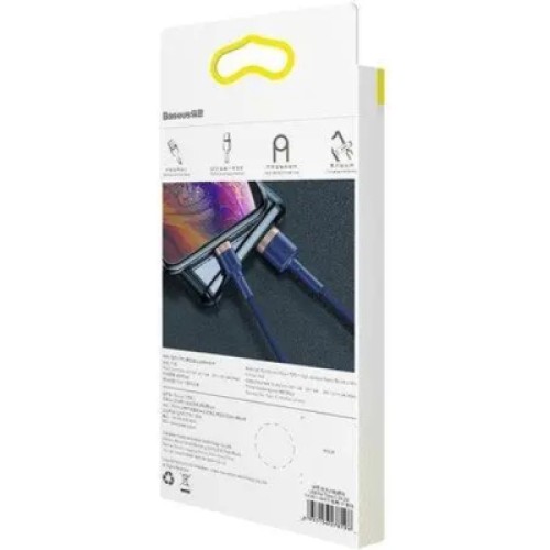 Дата кабель USB 2.0 AM to Lightning 2.0m 1.5A Cafule gold+blue Baseus (CALKLF-CV3) Дата кабель USB 2.0 AM to Lightning 2.0m 1.5A Cafule gold+blue Baseus (CALKLF-CV3)