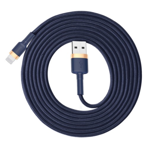 Дата кабель USB 2.0 AM to Lightning 2.0m 1.5A Cafule gold+blue Baseus (CALKLF-CV3) Дата кабель USB 2.0 AM to Lightning 2.0m 1.5A Cafule gold+blue Baseus (CALKLF-CV3)