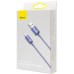 Дата кабель USB 2.0 AM to Lightning 1.2m 2.4A Crystal Shine Series purple Baseus (CAJY000005) Дата кабель USB 2.0 AM to Lightning 1.2m 2.4A Crystal Shine Series purple Baseus (CAJY000005)