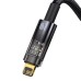 Дата кабель USB 2.0 AM to Lightning 1.0m 2.4A Explorer Series black Baseus (CATS000401)