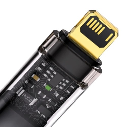 Дата кабель USB 2.0 AM to Lightning 1.0m 2.4A Explorer Series black Baseus (CATS000401)