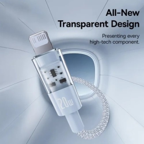 Дата кабель USB-C to Lightning 1.0m 20W Gem Fast-Charging blue Baseus (P10373001311-00) Дата кабель USB-C to Lightning 1.0m 20W Gem Fast-Charging blue Baseus (P10373001311-00)