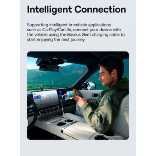 Дата кабель USB-C to Lightning 1.0m 20W Gem Fast-Charging blue Baseus (P10373001311-00) Дата кабель USB-C to Lightning 1.0m 20W Gem Fast-Charging blue Baseus (P10373001311-00)