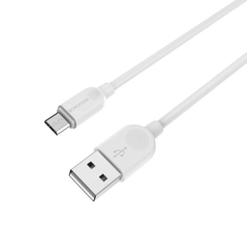 Дата кабель USB 2.0 AM to Micro 5P 1.0m 2.4A BX14 white BOROFONE (6957531089988) Дата кабель USB 2.0 AM to Micro 5P 1.0m 2.4A BX14 white BOROFONE (6957531089988)
