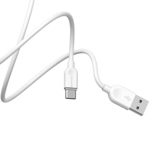 Дата кабель USB 2.0 AM to USB-C 3.0m 2.4A BX14 white BOROFONE (6957531090397)