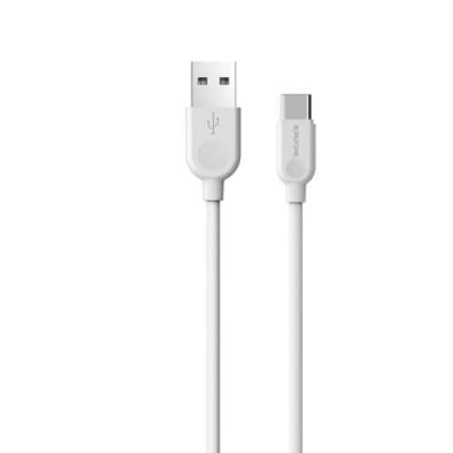 Дата кабель USB 2.0 AM to USB-C 3.0m 2.4A BX14 white BOROFONE (6957531090397)