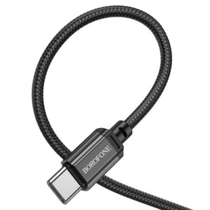 Дата кабель USB-C to USB-C 60W BX87 black BOROFONE (6974443389067)
