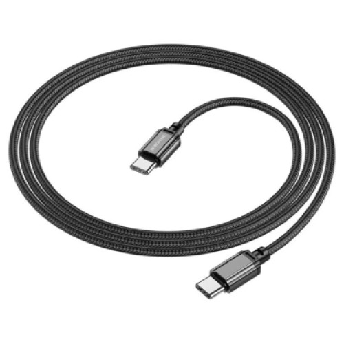 Дата кабель USB-C to USB-C 60W BX87 black BOROFONE (6974443389067) Дата кабель USB-C to USB-C 60W BX87 black BOROFONE (6974443389067)