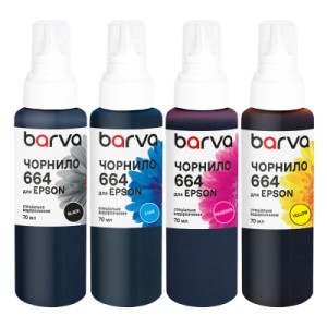 Чорнило Barva Epson 664 4x70 мл, special, BK/C/M/Y (E664-070-MP)