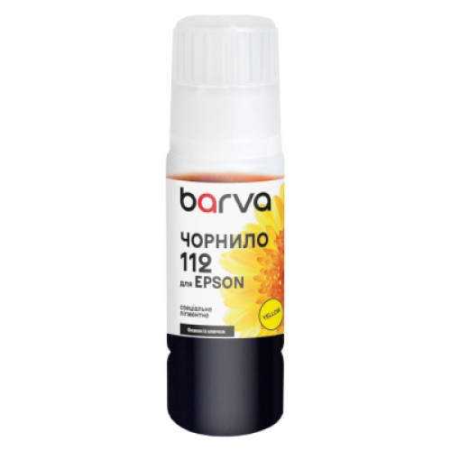 Чернила Barva Epson 112 70 мл, special, OneKey, pigmented, yellow (E112-956e)