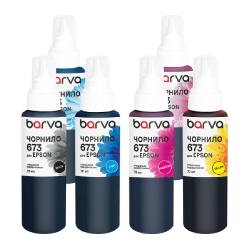 Чернила Barva Epson 673 6х70 мл, special, BK/C/M/Y/LC/LM (E673-070-MP) Чернила Barva Epson 673 6х70 мл, special, BK/C/M/Y/LC/LM (E673-070-MP)