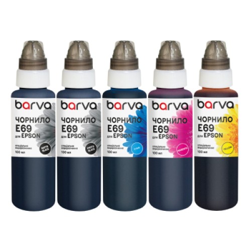 Чернила Barva Epson T69 5x100 мл, special, MB/PB/C/M/Y (E69-100-MP) Чернила Barva Epson T69 5x100 мл, special, MB/PB/C/M/Y (E69-100-MP)