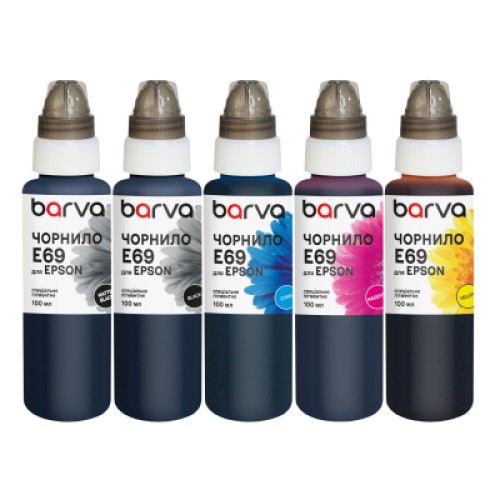 Чернила Barva Epson T69 5x100 мл, special, pigmented MB/PB/C/M/Y (E69-100-2MP) Чернила Barva Epson T69 5x100 мл, special, pigmented MB/PB/C/M/Y (E69-100-2MP)