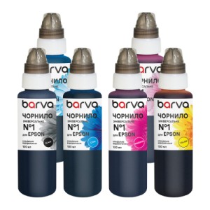 Чорнило Barva Epson 1 6х100 мл, universal, BK/C/M/Y/LC/LM (EU1-100-2MP)