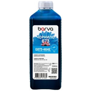 Чорнило Barva Epson 673 1 л, special, cyan (E673-464e)