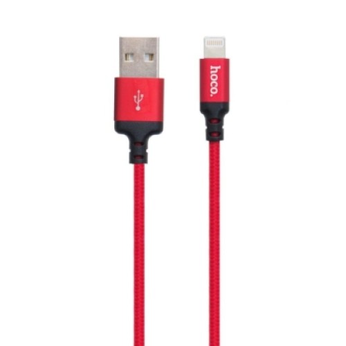 Дата кабель USB 2.0 AM to Lightning 2.0m 2A X14 black-red HOCO (6957531062899) Дата кабель USB 2.0 AM to Lightning 2.0m 2A X14 black-red HOCO (6957531062899)