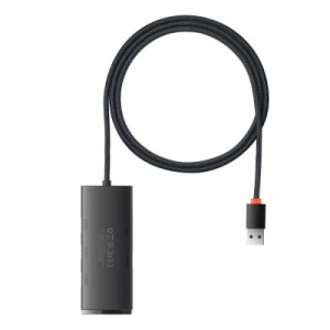 Концентратор Baseus USB 3.0 4xUSB 2.0m black (WKQX030201)