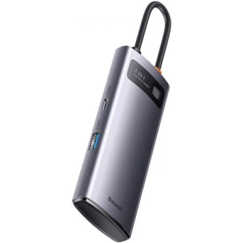 Концентратор Baseus USB-C 4-in-1 4xUSB 3.0 gray (WKWG070013) Концентратор Baseus USB-C 4-in-1 4xUSB 3.0 gray (WKWG070013)