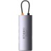 Концентратор Baseus USB-C 4-in-1 4xUSB 3.0 gray (WKWG070013) Концентратор Baseus USB-C 4-in-1 4xUSB 3.0 gray (WKWG070013)