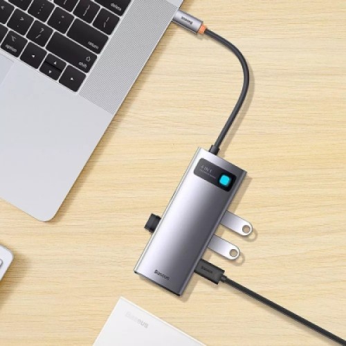 Концентратор Baseus USB-C 4-in-1 4xUSB 3.0 gray (WKWG070013) Концентратор Baseus USB-C 4-in-1 4xUSB 3.0 gray (WKWG070013)