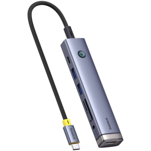 Концентратор Baseus USB-C 7-Port HDMI 4K60Hz + 2xUSB 3.0 + PD + SD/TF 3.0 + 3.5mm gray (B00052803811-02) Концентратор Baseus USB-C 7-Port HDMI 4K60Hz + 2xUSB 3.0 + PD + SD/TF 3.0 + 3.5mm gray (B00052803811-02)