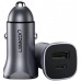 Зарядное устройство Ugreen 1xUSB-C + 1xUSB 30W car adapter CD130 black (40858)