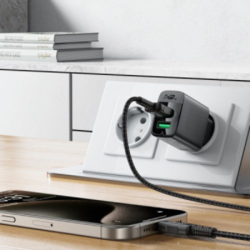 Зарядное устройство Acefast 2xUSB 12W A86 black (6974316283270)