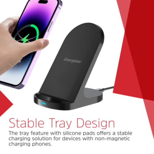 Зарядное устройство Energizer Qi 15W wireless WCP108 black (WCP108) Зарядное устройство Energizer Qi 15W wireless WCP108 black (WCP108)