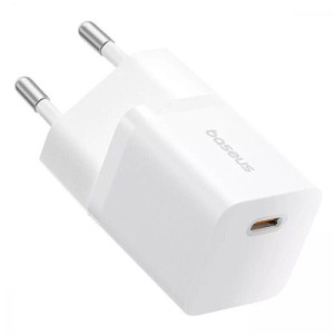 Зарядний пристрій Baseus 1xUSB-C 25W GaN5 white (P10110909213-00)