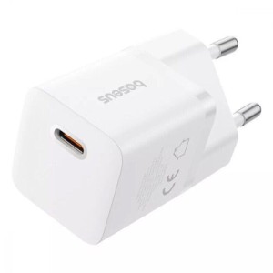 Зарядний пристрій Baseus 1xUSB-C 25W GaN5 white (P10110909213-00)