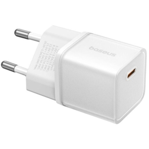 Зарядное устройство Baseus 1xUSB-C 30W GaN5S white (P10162504213-00)