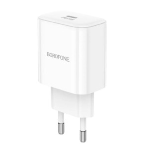 Зарядний пристрій BOROFONE 1xUSB-C PD20W BA81A white (6941991108181)