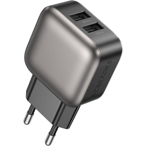 Зарядное устройство BOROFONE 2xUSB BAS51A black (6941991116100)