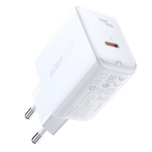 Зарядний пристрій Acefast 1xUSB-C PD20W A1 white (6974316280040)
