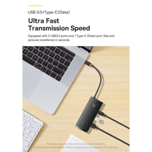 Переходник Baseus USB to 1xRJ45 100Mbps black (WKQX000001)