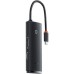 Переходник Baseus USB to 1xRJ45 100Mbps black (WKQX000001)