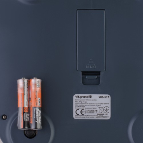 Весы кухонные Vilgrand VKS-517 gray