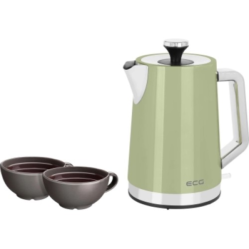 Электрочайник ECG RK 1766 Vintage Olive
