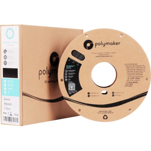 Пластик для 3D-принтера Polymaker TOUGH PETG 1,75mm 0,75kg BLACK (PB02001) Пластик для 3D-принтера Polymaker TOUGH PETG 1,75mm 0,75kg BLACK (PB02001)
